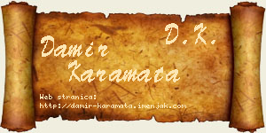 Damir Karamata vizit kartica